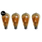 Lampadas de Led Kit 4 Multi Retro Vintage Filamento Bivolt 30W Iluminação