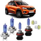 Lâmpadas Farol e Milha Super Branca Renault Kwid 17 A 21