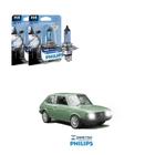 Lâmpadas Farol Fiat 147 C/CL Furgão Pick Up Todos Philips H4 BlueVision