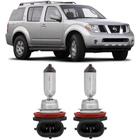 Lampadas farol milha nissan pathfinder 2007 adiante h11