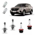 Lâmpadas Halogena Amarela Farol Alto Baixo Hyundai Creta