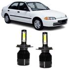 Lampadas led 6000k 7800 lumens honda civic 1993 2003