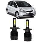 Lampadas led 6000k 7800 lumens honda fit new foco simples