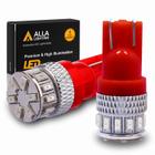 Lâmpadas LED Alla Lighting T10 168 194 Vermelhas 12V 175 161