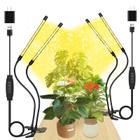 Lâmpadas LED Grow Light - 2 Pacotes com Espectro Completo e 10 Níveis de Regulagem