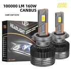 Lâmpadas LED Para Farol De Carro H7 100000 LM Canbus 6000K 160W Plug-N-Play HB4 H11 H4 H1 9012 HB3