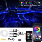 Lâmpadas LED para interior de carro Jushope RGB 5 em 1 com APP