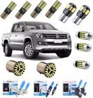 Lampadas led premium amarok super branca kit completo cambus