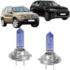 Lampadas super branca farol alto bmw x5 2003 adiante