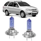 Lampadas super branca farol alto fiat palio weekend 05 a 07