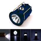 Lampião Lanterna Recarregável com USB ou Energia Solar cor Azul
