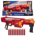 Lança Dardo Nerf Mega Rotofury Nerf Vermelho - Hasbro