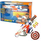 Lança Dardos Arminha c/ 14 Dardos xDarts Estilo Nerf Braskit