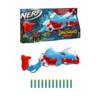 Lançador de Dardos Nerf Dinosquad Tricera-Blast Ação Tripla com 12 Dardos Hasbro