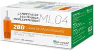 Lanceta De Segurança Ml04 Medlevensohn 28g 100 Unidades