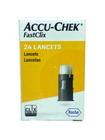 Lancetas Accu Chek Fastclix Caixa C/ 24un. Controle Glicemia
