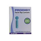 Lancetas Prodigy Twist Top 28G Estéreis (100 Unidades - Pacote com 6)