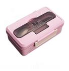 Lancheira à prova de vazamentoS De caminhada portátil Camping Office Escola De micro-ondas de micro-ondas mantenha fresco com mesado Bento Box Lancheiras (Rosa) - HTTN