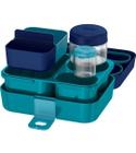 Lancheira Bento Box Thermos Azul 8Pçs