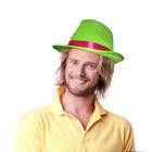 Lantejoulas Fedora Hat Dress Up America para adultos (verde)