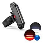 Lanterna Bike Sinalizador Traseiro 2 Cores Recarregável USB - Bike Light