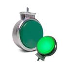 Lanterna Bojuda Foguinho LED Verde Cromada 12V 24V