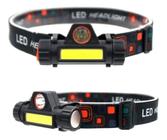 Lanterna Cabeça Capacete Recarregavel Led T6