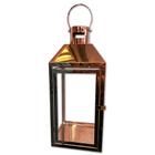 Lanterna de Metal Rose Gold Natal Média 37x17cm