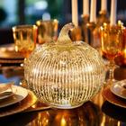 Lanterna de outono decorativa hvfun Mercury Glass Pumpkin Light