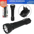 Lanterna de Uso Manual Recarregável Bivolt 1 Led Camping Caçar