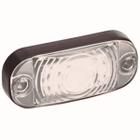 Lanterna Delimitadora cristal LED Bivolt com chicote em Acrilico Furo Oblongo Medidas mm C = 66 x A = 26 x P = 15 - GF