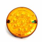 Lanterna Direcional Amarelo 10 Led 24V 110Mm 1 Polo Acrilico compativel Libre lato