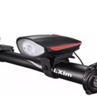 Lanterna Farol Para Bike Buzina Recarregável Usb 250 Lumens