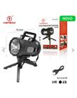 Lanterna Holofote Luz De Trabalho Led Usb Solar + Suporte