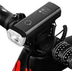 Lanterna Led Recarregável USB + Suporte de Bike Universal Bicicleta Ciclismo