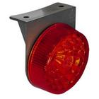 Lanterna led redonda com suporte lente lisa - Vermelho