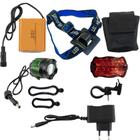 Lanterna Led T6 Cree HeadLamp Super Light com bateria externa.