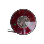 Lanterna led traseira - universal - 19 leds/ vermelho e cristal - pl08200067 - PRADOLUX INDUSTRIA E COMERCIO