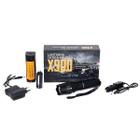 Lanterna Led XX-900-PRO Zoom Recarregável C/ Sinalizador Nf-e