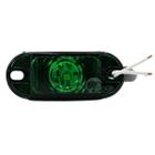 Lanterna Placa Delimitadora LED Bivolt Cor Verde 12v 24v