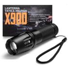 Lanterna Potente Tática Militar XX-900-PRO Led Com Zoom Holofote - DESERT ECOM