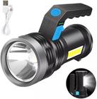 Lanterna Searchlight Holofote Led Portátil Para Acampar Carregador USB