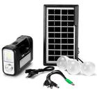 Lanterna Sistema de Luz Solar Com 3 Lampadas - Luatek