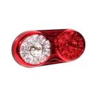 Lanterna Traseira Le 28 Leds Bivolt compativel ran don Ate 2014 Vermelho Cristal Suporte Pl2204