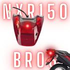 Lanterna Traseira Moto Nxr 150 Bros 2009 á 2013 Vermelha c/ Chicote