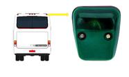 Lanterna Traseira Teto Vigia Verde com Soquete - Ônibus Marcopolo GV 1000 Viaggio Paradiso