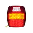 Lanterna traseira tricolor 24 leds bivolt com vigia le ford e vw - PRADOLUX