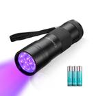 Lanterna UV Consciot 12 LED 395nm Luz negra ultravioleta