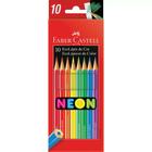 Lapis 10 cores neon - faber castell