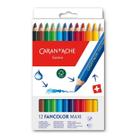 Lápis Aquarelável Jumbo Fancolor Caran d'Ache 12 Cores